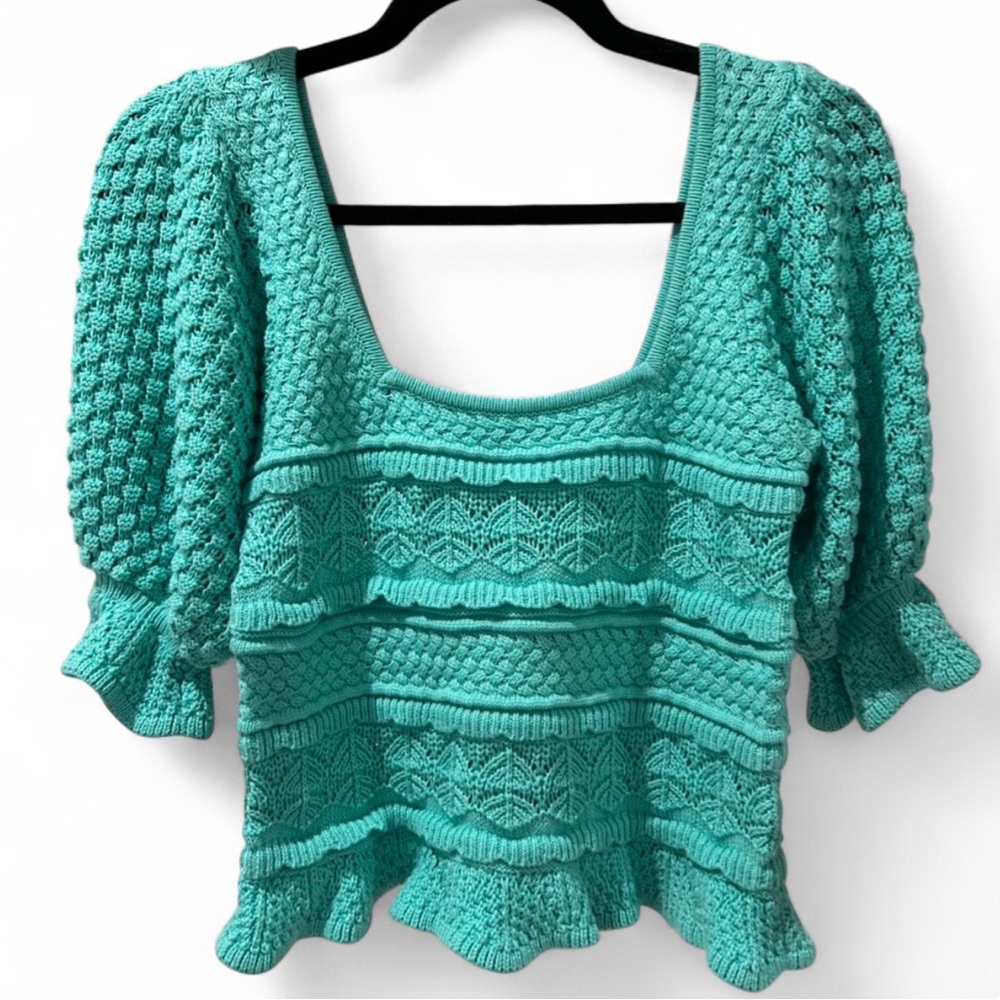 BiBi Turquoise Knit Sweater - Picture 3 of 3